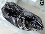Túi Chanel 22 Medium Handbag Đen Logo Bạc Da Bê SHW 38CM Best Quality