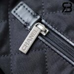 Túi Chanel 22 Medium Handbag Đen Logo Bạc Da Bê SHW 38CM Best Quality