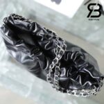 Túi Chanel 22 Small Handbag Đen Logo Bạc Da Bê SHW 34CM Best Quality