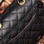 Túi Chanel 23B Mini Flap Bag With Top Handle Màu Đen Caviar 20CM Best Quality