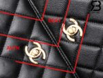 Túi Chanel 23B Mini Flap Bag With Top Handle Màu Đen Caviar 20CM Best Quality