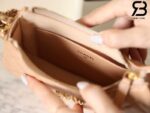 Túi Chanel 23K 19 Logo Mini Hobo Bag Màu Nude Beige Calfskin 20CM Best Quality