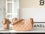 Túi Chanel 23K 19 Logo Mini Hobo Bag Màu Nude Beige Calfskin 20CM Best Quality