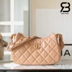 Túi Chanel 23K 19 Logo Mini Hobo Bag Màu Nude Beige Calfskin 20CM Best Quality