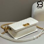 Túi Chanel Boy Medium Trắng Da Caviar GHW Best Quality