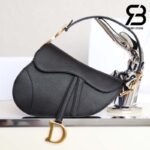 Túi Dior Saddle Đen Grained Calfskin 25CM Best Quality