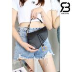 Túi Mini Dior Saddle Đen Grained Calfskin 19CM Best Quality