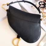 Túi Mini Dior Saddle Đen Grained Calfskin 19CM Best Quality