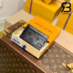 Ví LV Card Holder Monogram Shadow Black Best Quality