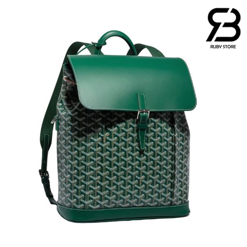 Ba Lô Goyard Alpin MM Backpack Màu Xanh Canvas 39CM Best Quality