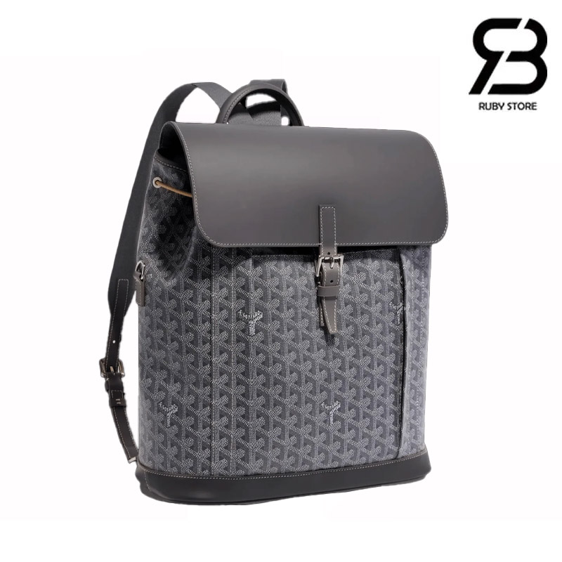 Ba Lô Goyard Alpin MM Backpack Màu Xám Canvas 39CM Best Quality