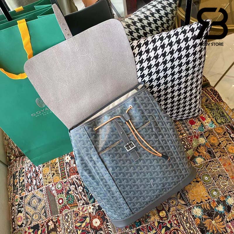 Ba Lô Goyard Alpin MM Backpack Màu Xám Canvas 39CM Best Quality