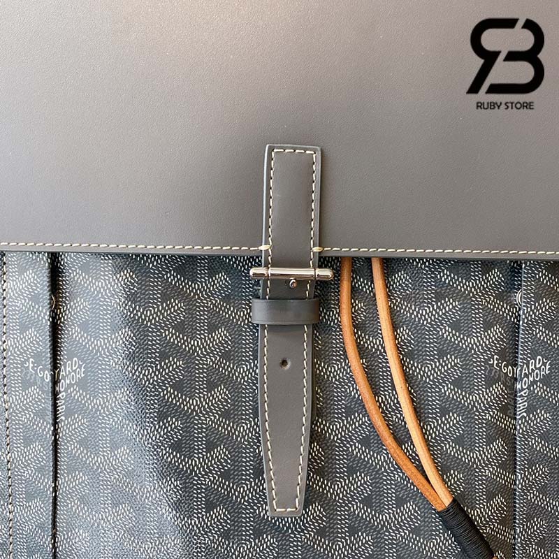 Ba Lô Goyard Alpin MM Backpack Màu Xám Canvas 39CM Best Quality
