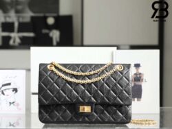 Túi Chanel 2.55 Large Flap Bag Màu Đen Calfskin GHW Best Quality