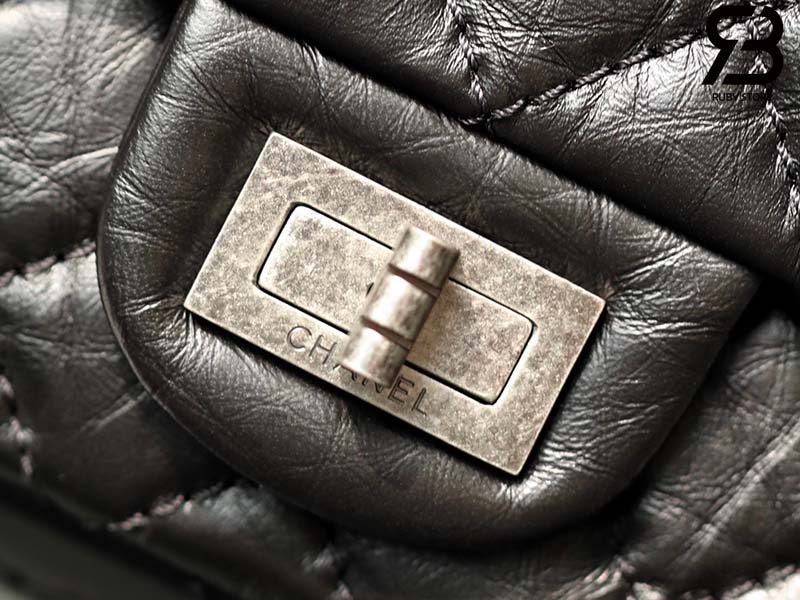 Túi Chanel 2.55 Mini Flap Bag Màu Đen Calfskin SHW 20CM Best Quality