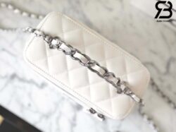 Túi Chanel 23K Vanity Chain Shoulder Bag Màu Trắng Da Cừu SHW 17CM Best Quality