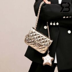 Túi Chanel 24C Mini Flap Bag With Star Coin Purse Màu Vàng Bóng 19CM Best Quality