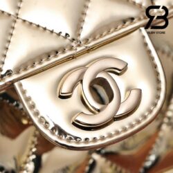 Túi Chanel 24C Mini Flap Bag With Star Coin Purse Màu Vàng Bóng 19CM Best Quality