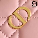 Túi Dior Caro Box Bag Hồng Calfskin Best Quality