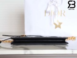 Túi Dior Caro Colle Noire Clutch With Đen Chain Calfskin Best Quality