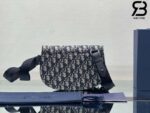 Túi Dior Essential Saddle Pouch Đen Kem Oblique 24CM Best Quality