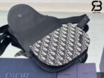 Túi Dior Essential Saddle Pouch Đen Kem Oblique 24CM Best Quality