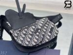 Túi Dior Essential Saddle Pouch Đen Kem Oblique 24CM Best Quality
