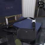 Túi Dior Essential Saddle Pouch Đen Calfskin 24CM Best Quality