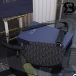 Túi Dior Essential Saddle Pouch Đen Oblique 24CM Best Quality