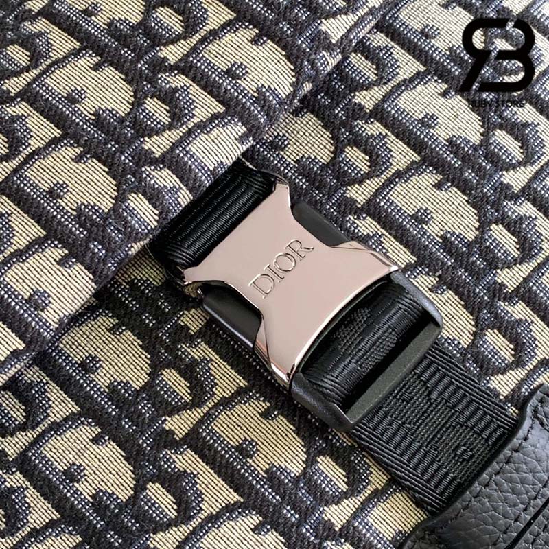 Balo Dior Explorer Backpack Màu Đen Kem Oblique 42CM Best Quality