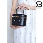 Túi Dior Small CD Signature Vanity Case Đen Calfskin Best Quality