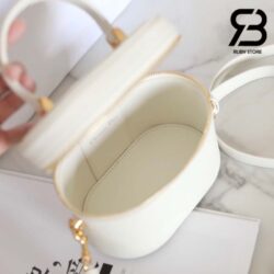 Túi Dior Small CD Signature Vanity Case Trắng Calfskin Best Quality