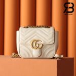 Túi Gucci GG Marmont Mini Shoulder Bag Trắng 18CM Best Quality