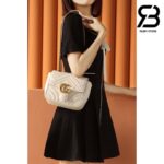Túi Gucci GG Marmont Mini Shoulder Bag Trắng 18CM Best Quality