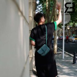 Túi Goyard Belvedere PM Màu Xanh Canvas 22CM Best Quality