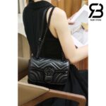 Túi Gucci GG Marmont Mini Shoulder Bag Đen So 22CM Best Quality