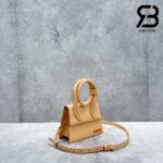 Túi Jacquemus Le Chiquito Noeud Quai Xoắn Beige 18CM Best Quality