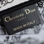 Túi Large Dior Book Tote Plan De Paris Embroidery Trắng Đen 42CM Best Quality