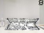 Túi Large Dior Book Tote Plan De Paris Embroidery Trắng Đen 42CM Best Quality