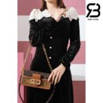 Túi LV Dauphine East West Monogram Nâu Best Quality