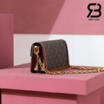 Túi LV Dauphine East West Monogram Nâu Best Quality