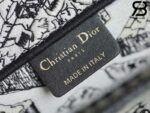 Túi Small Dior Book Tote Plan De Paris Embroidery Trắng Đen 26CM Best Quality