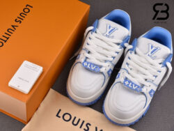 Giày Louis Vuitton Trainer Maxi White Blue Trắng Xanh Dương Best Quality