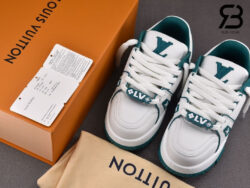 Giày Louis Vuitton Trainer Maxi White Green Trắng Xanh Best Quality