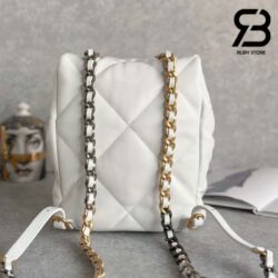 Ba Lô Chanel 19 Backpack Màu Trắng Lambskin Best Quality