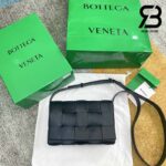 Túi Bottega Veneta Cassette Intreccio Bag Đen Parakeet Da Calfskin 23CM Best Quality