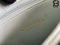 Túi Chanel 23S Trendy CC Small Flap Bag With Top Handle Màu Xanh Lambskin Best Quality