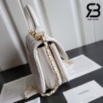 Túi Chanel 23S Trendy CC Small Flap Bag With Top Handle Màu Trắng Lambskin Best Quality