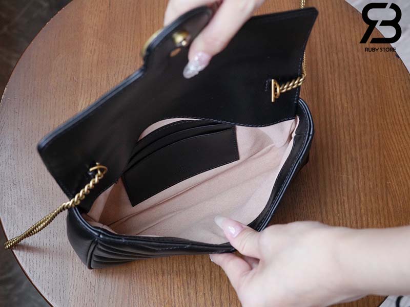 Túi Gucci GG Marmont Mini Bag Đen Leather 21CM Best Quality