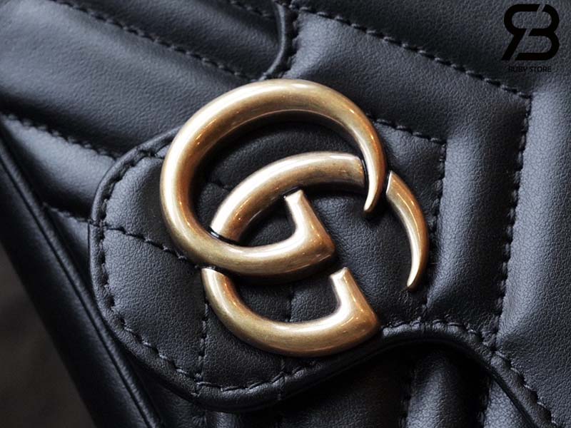 Túi Gucci GG Marmont Mini Bag Đen Leather 21CM Best Quality